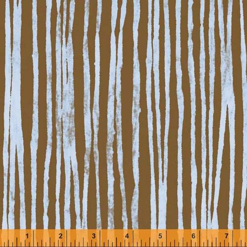 Line - Hand-dyed - Waters edgeby Marcia Derse - blue and brown stripes