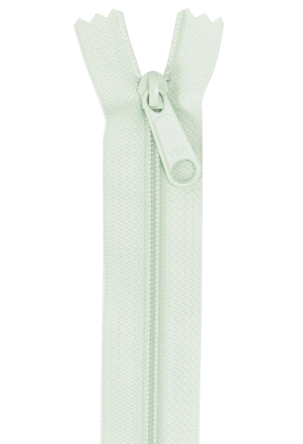 Single Slide Handbag Zipper - 24 inch - Light Mint from Byannie
