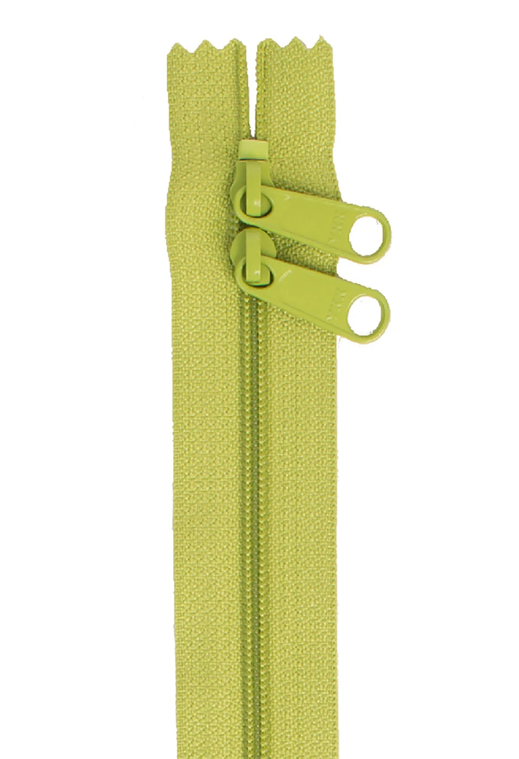 Double Slide Handbag Zipper - 40 inch - Apple Green from Byannie