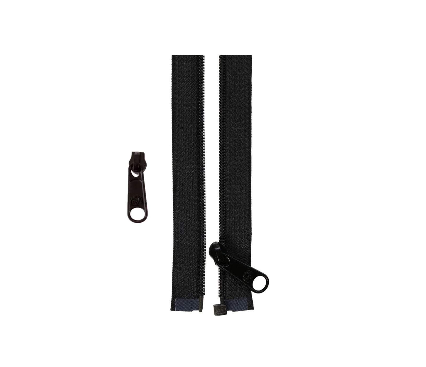 ByAnnie.Com - 50" Separating Zipper + Extra Slide - Black