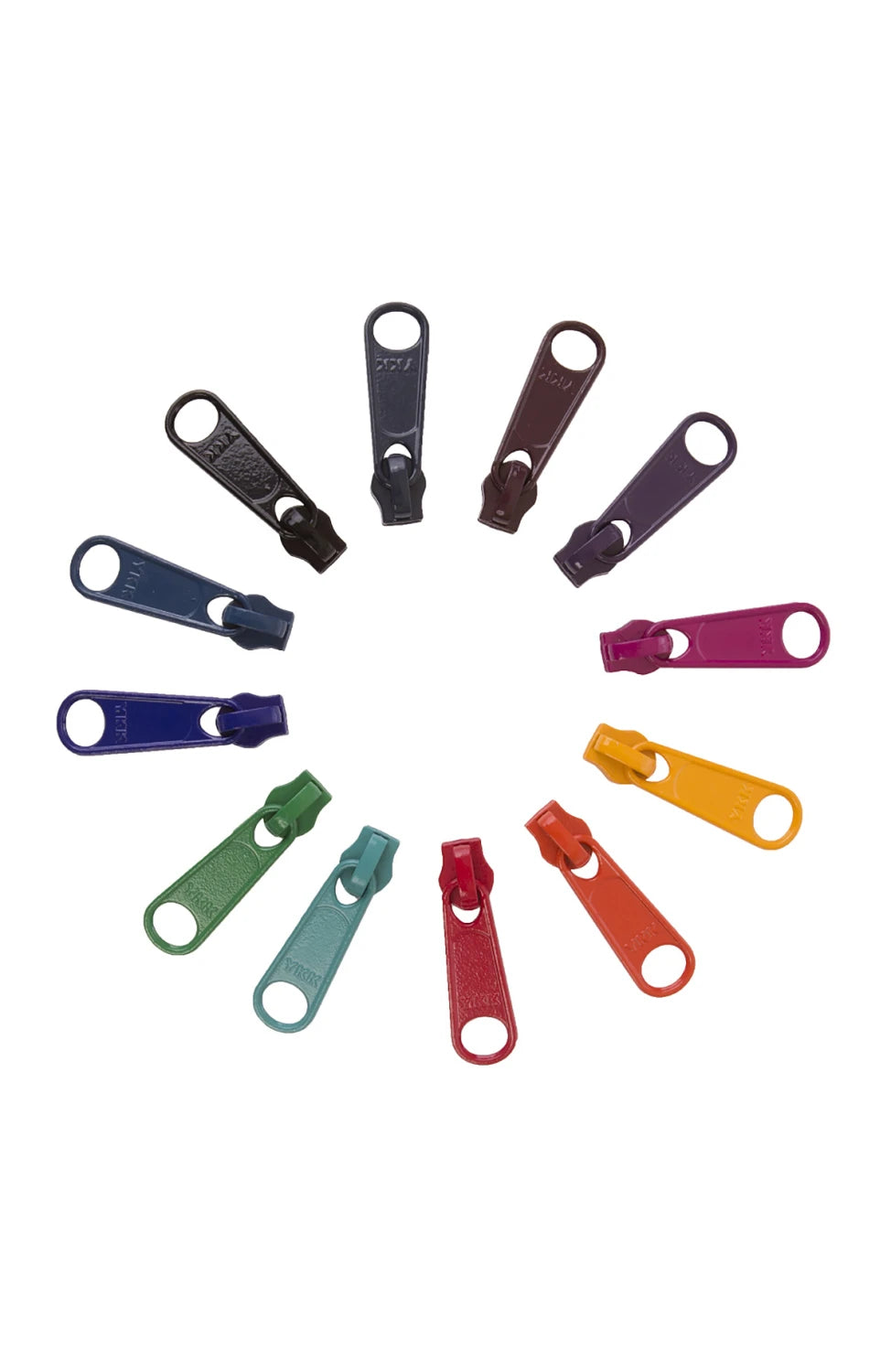 By Annie - Zipper Pull Set - Darks - 12 extra lg multi colored zipper pulls