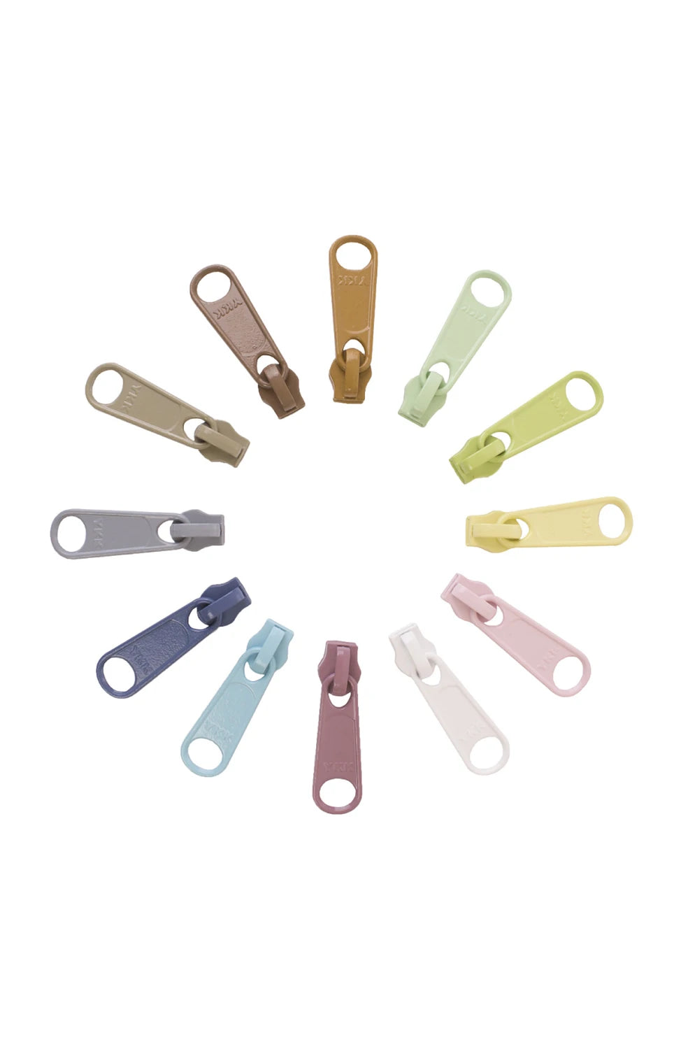 By Annie - Zipper Pull Set - Lights - 12 extra lg multi colored zipper pulls