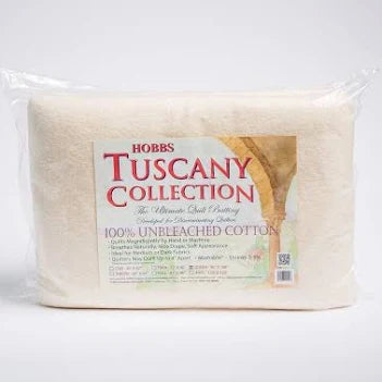 Tuscany Unbleached Cotton Batting - Crib 45 x 60 - TU-45