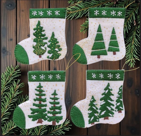 Rachel's of Greenfield - Glitzy Stockings ornaments - Kit