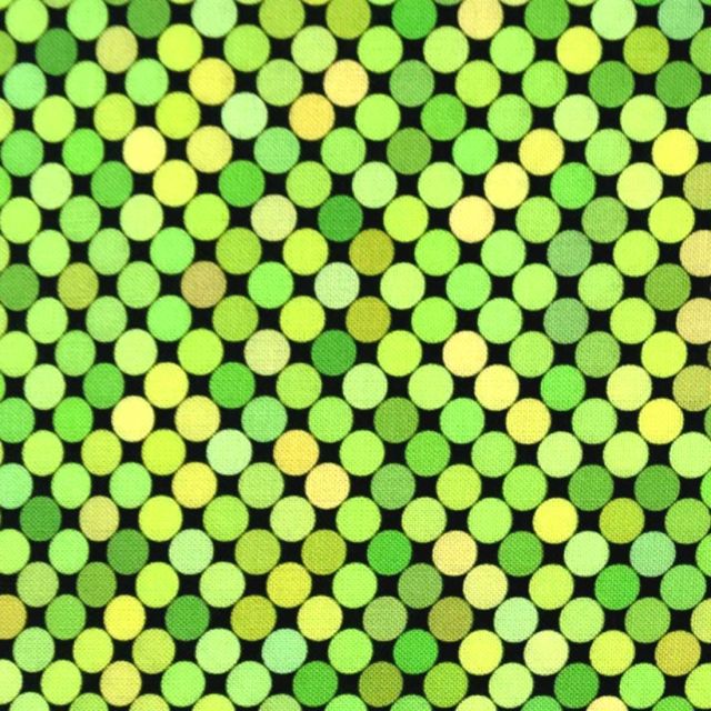 Colorful - Lime Dots - rows of dots in shades of green