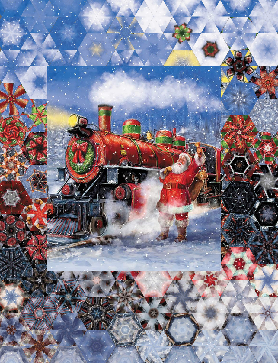 The Magic of Santa's Train - includes 7 Santa's train panels, NO BINDING