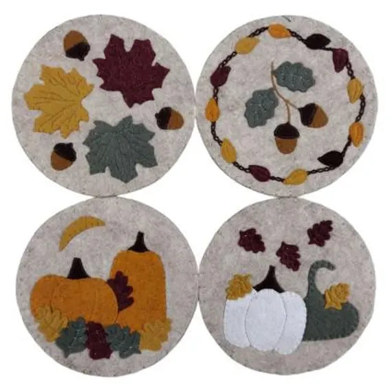 Rachel's of Greenfield -Autumn Coasters Kit for 4-5 coasters K0722