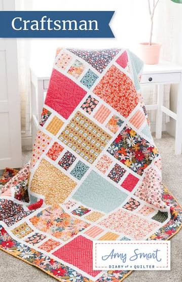 Craftsman by Amy Smart "'Diaryof a Quilter " throw or crib size