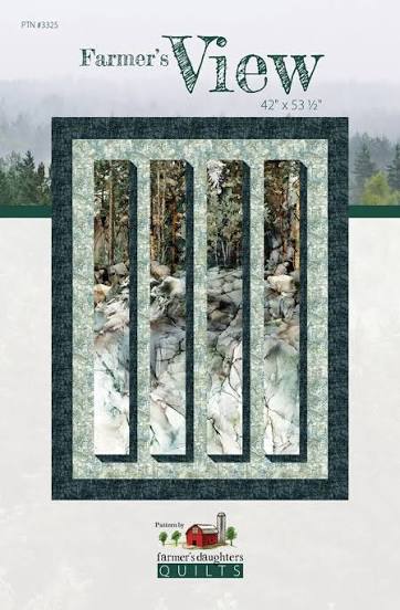 Farmer's View - 42 x 53 quilt focal fabric or panel quilt -Farmer's Daughters