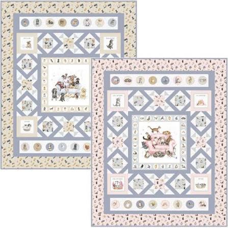 Full House - 58x71 - uses panel by Bound to be Quilting - BTBQ462