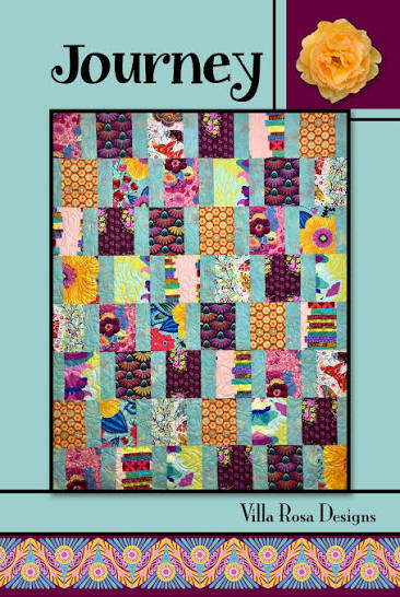 Journey - 8 fat quarters & background, Villa Rosa Designs