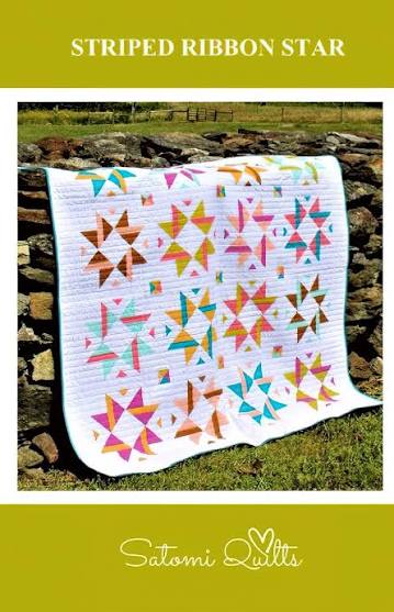 Striped Ribbon Star - multi sized throw - by Satomi Quilts - SQ-020