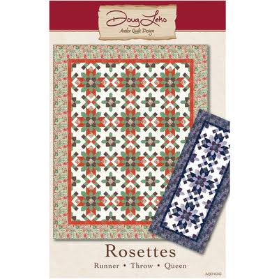 Rosettes Quilt Pattern - 3 Sizes-Uses Simple Folded Corners Ruler By Antl