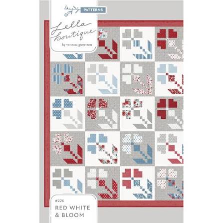 Red White & Bloom #226 - 73 x 73 by Vanessa Goertzen of Lella Boutique