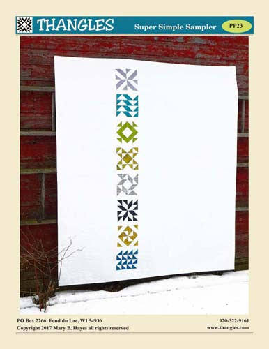 Thangles Super Simple Sampler Block Kit - includes 1/2 yd for blocks.