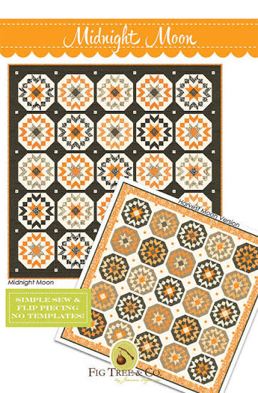 Midnight Moon - Simple sew & flip piecing by Fig Tree & Co.