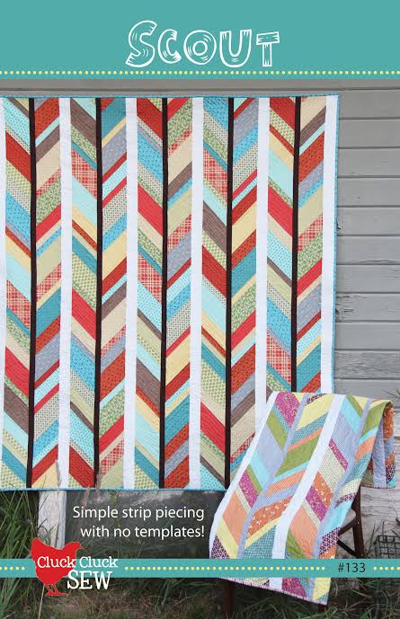 Scout - crib and throw size quilt - Cluck Cluck Sew CS133
