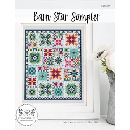 Barn Star Sampler Cross stitch kit incl. DMC