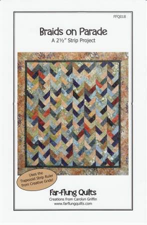Braids on Parade - 2.5" stripproject - By Far-flung quilts by Carolyn Griffin