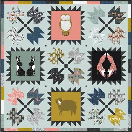 Dwellings - 80.5 x 80.5 - quilt by Natalie Crabtree for Gingiber GB059