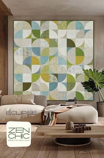 Eclipse - 73 x 73 quilt- by Zen Chic #ZC ECQP