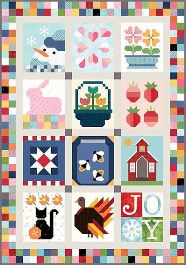 Table Top Banner Alternate Finish Quilt Kit - Pattern, fabric for sashing, binding