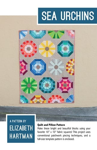 Sea Urchins - Pillow Lap & Queen Quilt Sizes - Elizabeth Hartman