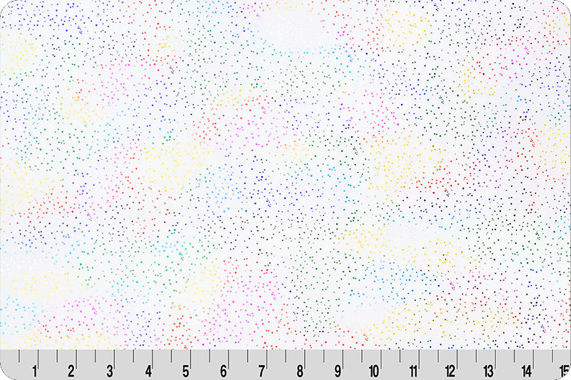 SFI - Cuddle 3 - Sparkle Glitter - Snow - white with multi-colored glitter