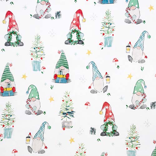 SFI- Xmas Gnoming - Digital - gnomes and trees - 58/60" - 100% Polyester