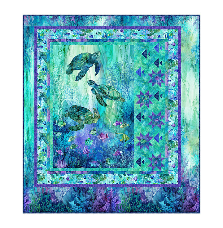 Star Fish Quilt Kit - 59 x 66