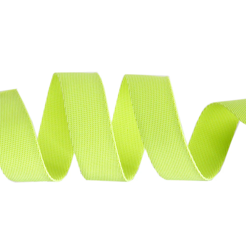 Tula Pink Webbing - 2 yards of 1 inch wide webbing - Yellow/Moonbeam