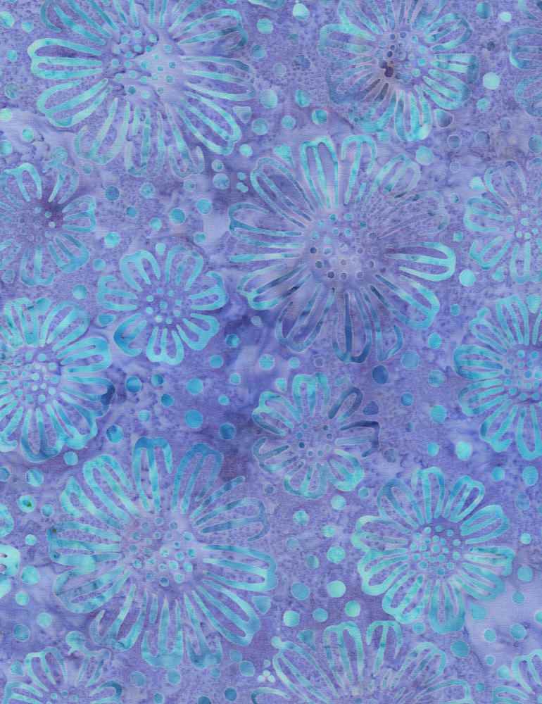 Tonga Fantasy - Fun Flowers- Lavender by Wing and a Prayer Designs