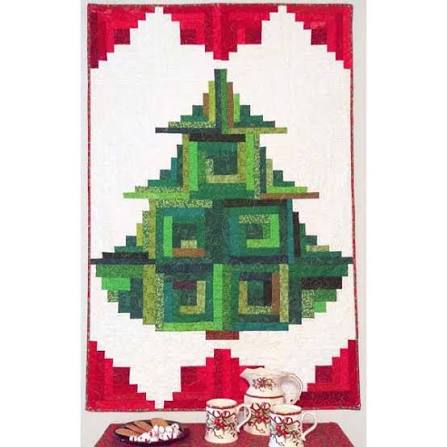 Cut Loose Press - Trim the Tree, 32x49, uses creative grids log cabin rulers