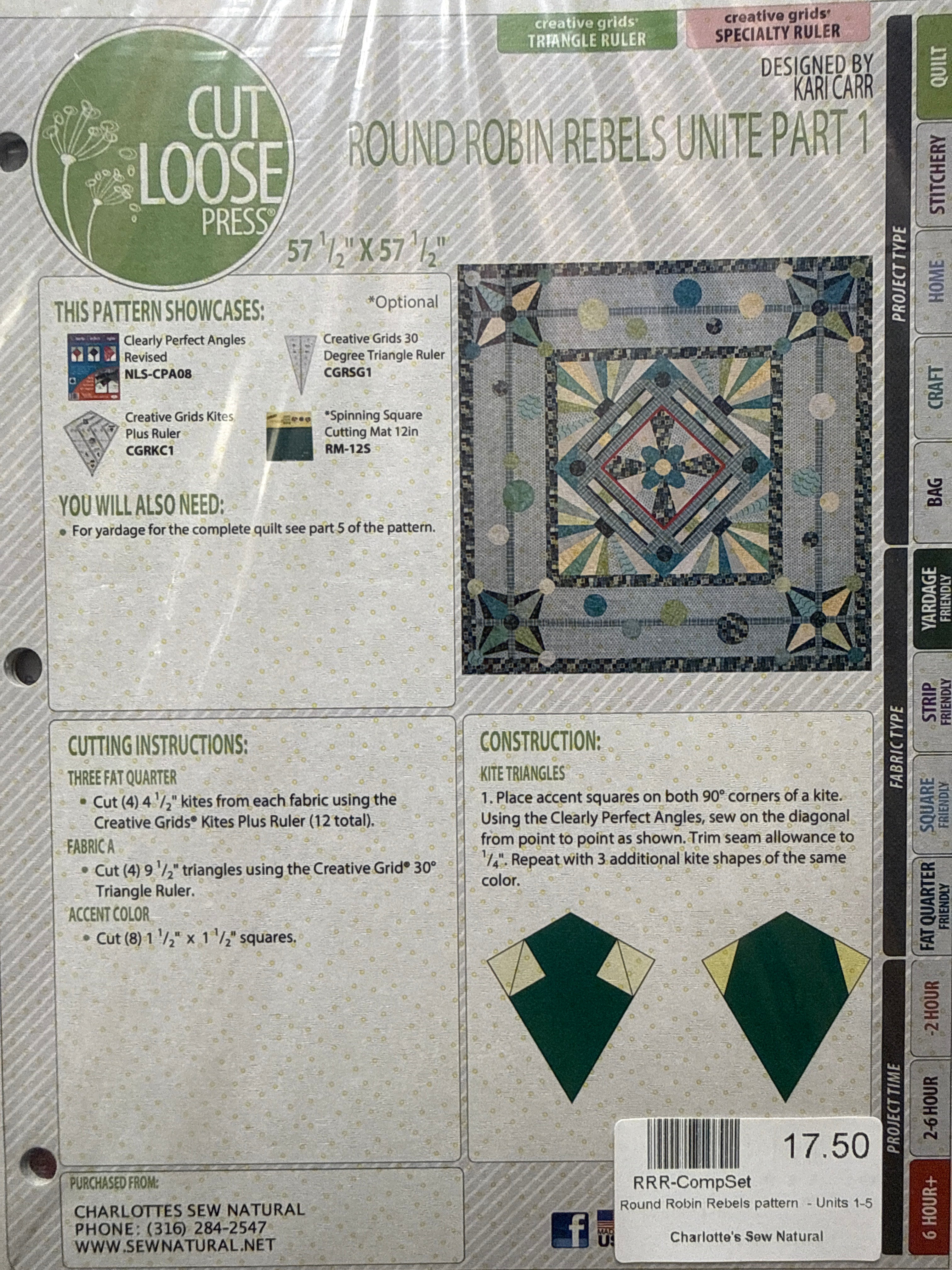 Round Robin Rebels pattern - Units 1-5 by Cut Loose Press
