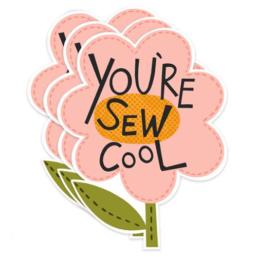 Kati Cupcake - Sticker - You're Sew Cool - KC432
