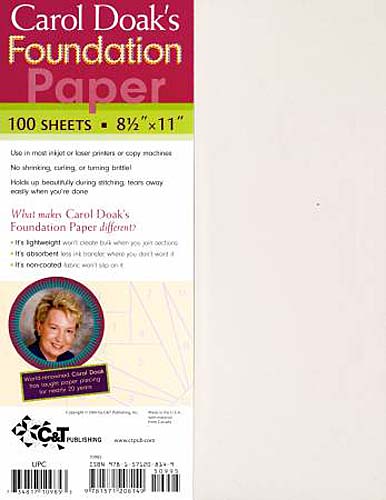 Carol Doak's Foundation Paper,100 sheets  C&T