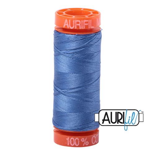 Cotton Mako Thread 50wt 200M Aurifil - 1128 Light Blue