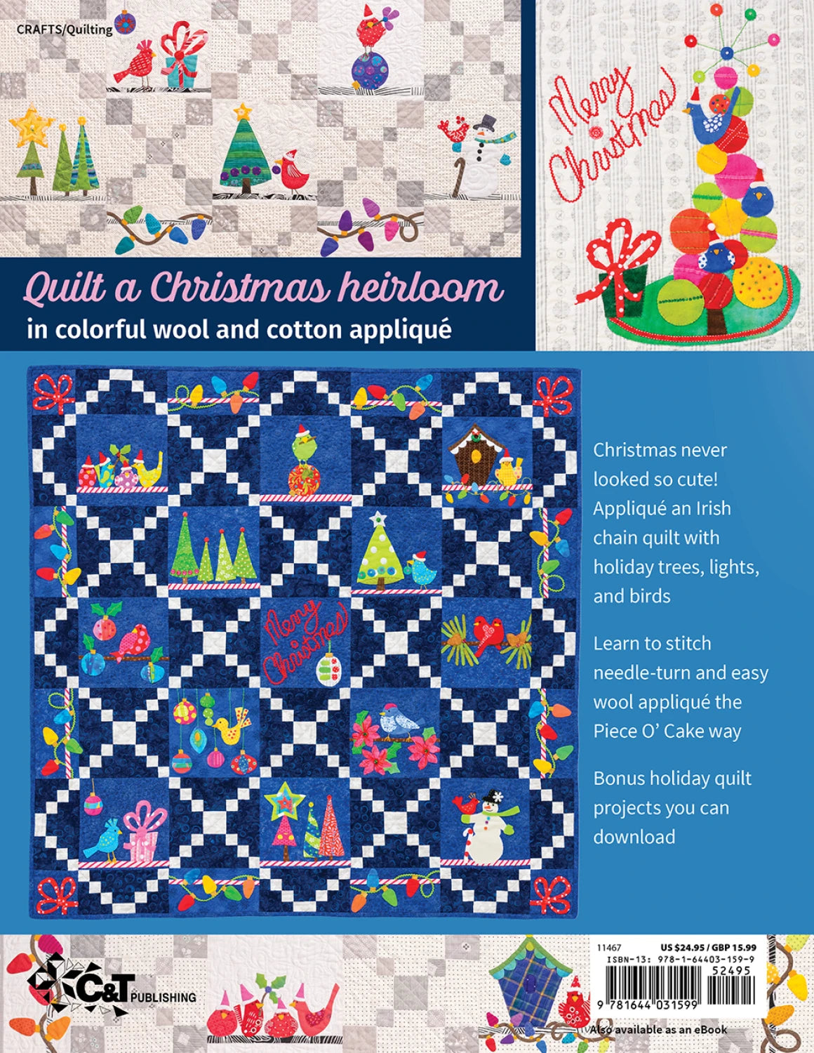 Birds in Toyland - an applique Christmas quilt by Becky Goldsmith
