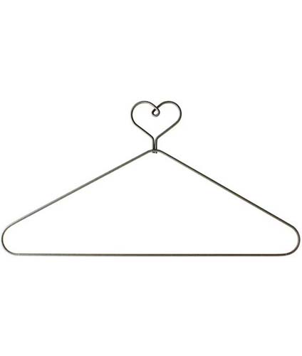 Ackfeld - 4" heart topped open hanger
