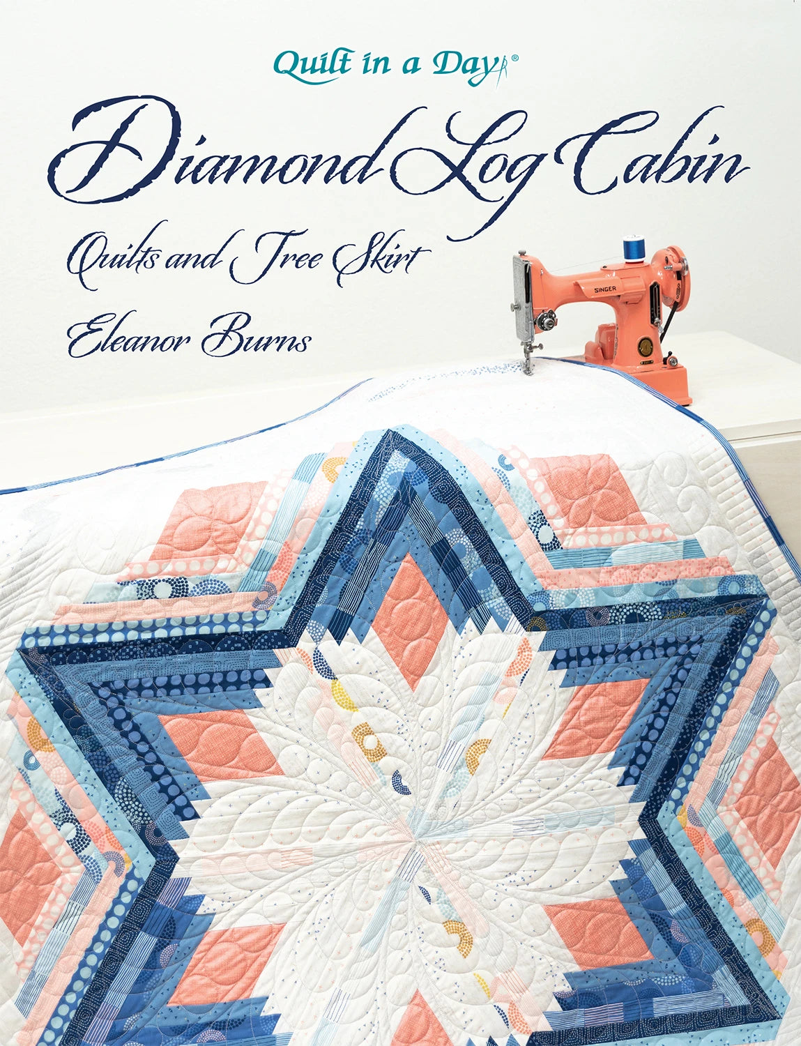 Diamond log Cabin - Quilt in a day -  quilts and tree skirt - by Eleanor Burns