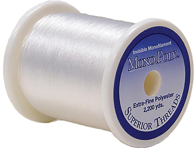 Superior Threads - Mono.Poly Clear, 2,200yds extra fine monofilament polyester