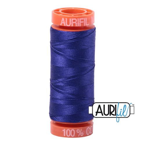 Cotton Mako Thread 50wt 200M Aurifil - 1200 Violet Blue
