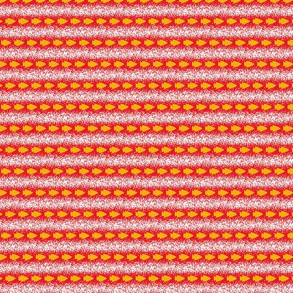 What A Catch: Season 2 - 80s stripe - Red/Gold
