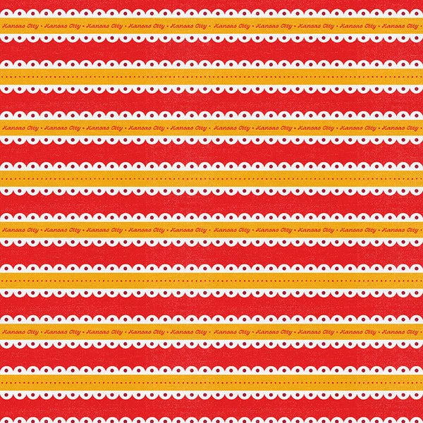 What A Catch: Season 4 - Scallop Stripe - Red/Gold