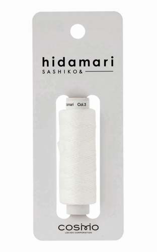 Sashiko Thread - White22/6 30 meters Cosmo Hidamari