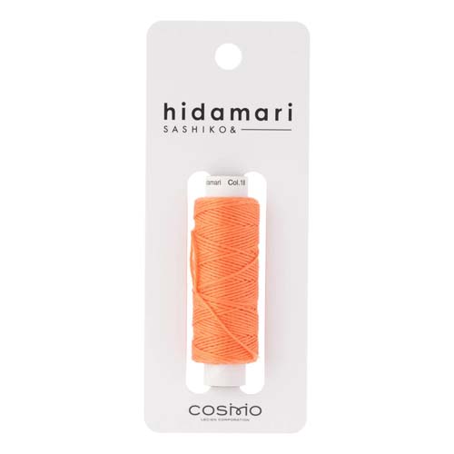 Sashiko Thread - Cantaloupe - orange - 22/6 30 meters Cosmo Hidamari