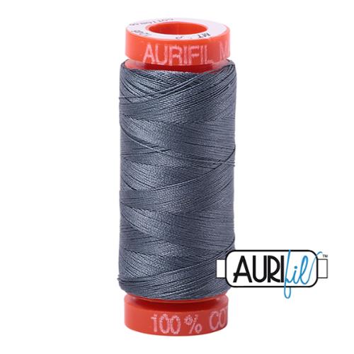 Cotton Mako Thread 50wt 200M Aurifil - 1246 Dark Grey