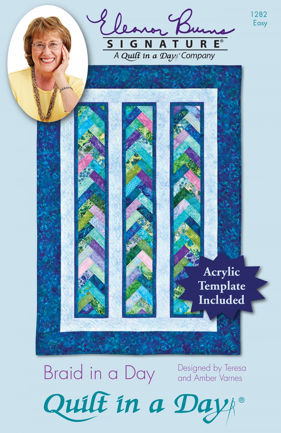 Braid in a Day - multi sized - includes template Quilt in a Day- Eleanor Burns -