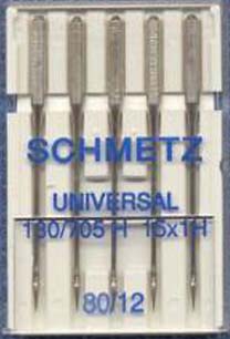 Schmetz cassette needles Universal 80/12 130/705 H