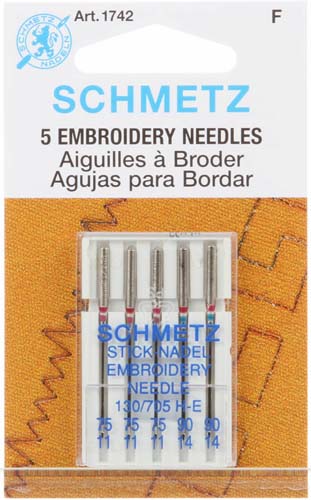 Schmetz embroidery needles assortment